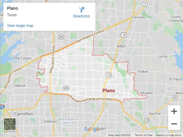 Plano Tx Map